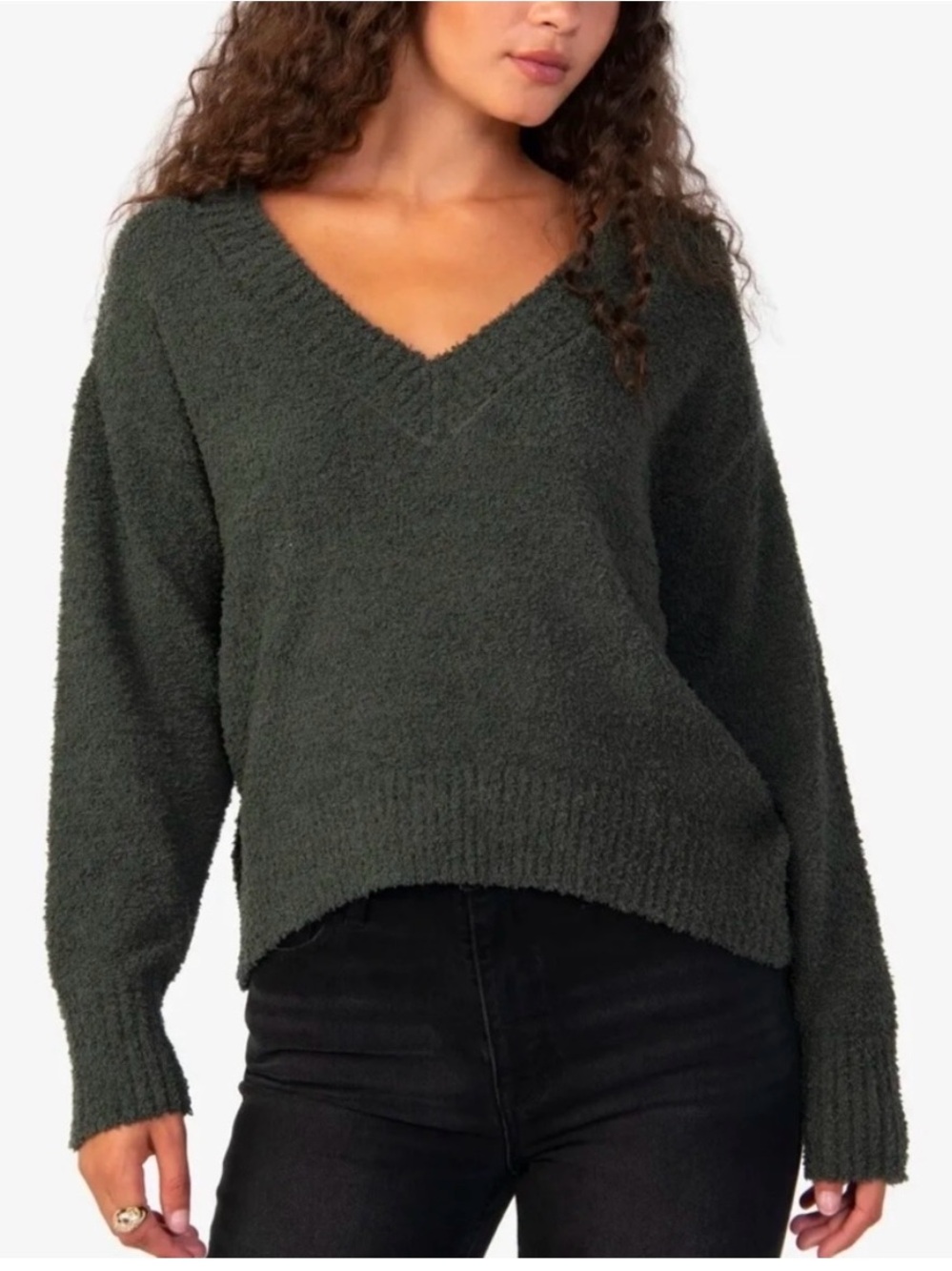 Sanctuary Plush V Neck Sweater S
